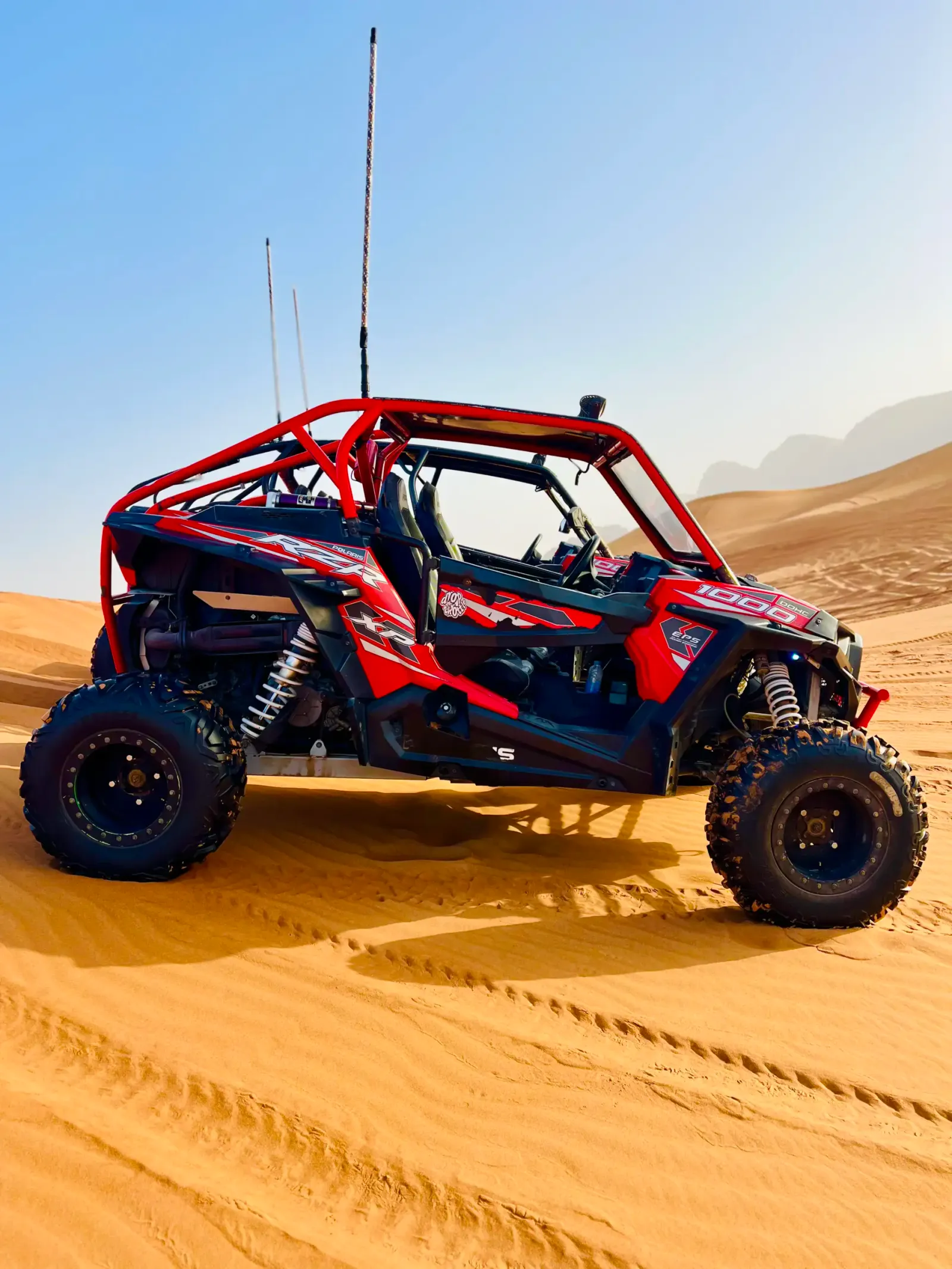 Polaris buggy, bookable by date and time slot